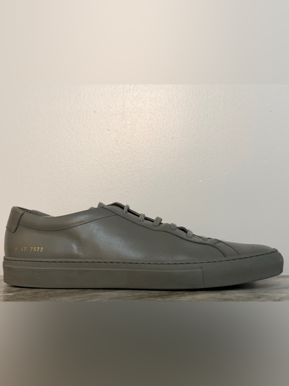 COMMON PROJECTS ORIGINAL ACHILLES LOW GRAY 14 EU 47 MINIMALIST $500 ITALY